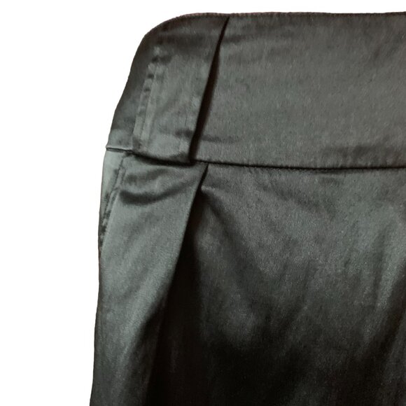 MOON COLLECTION - Black short mini A-line Inverted pleated skirt - medium - Picture 3 of 7